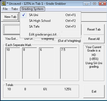 GradeGrabber screenshot 2