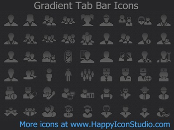 Gradient Tab Bar Icons screenshot