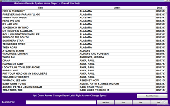 Graham's Karaoke Home Player screenshot