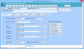 GRAM - General Risk Assessment Management screenshot