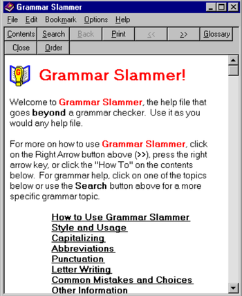 Grammar Slammer screenshot