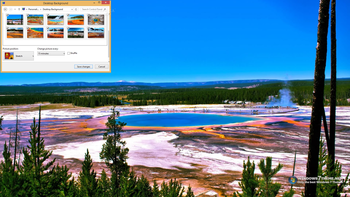Grand Prismatic Spring Windows 7 Theme screenshot