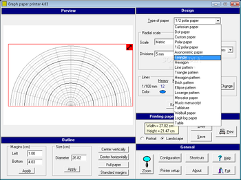 Graph Paper Printer screenshot 2