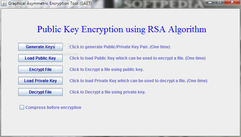 Graphical Asymmetric Encryption Tool screenshot