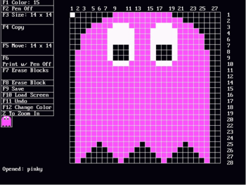 Graphics Editor (QBasic) screenshot