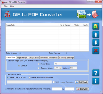 Graphics to PDF Converter screenshot