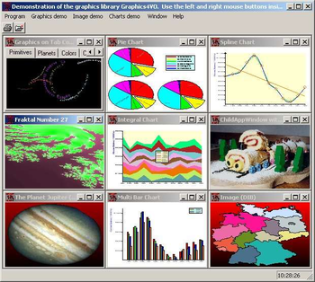 Graphics4VO Examples Program screenshot