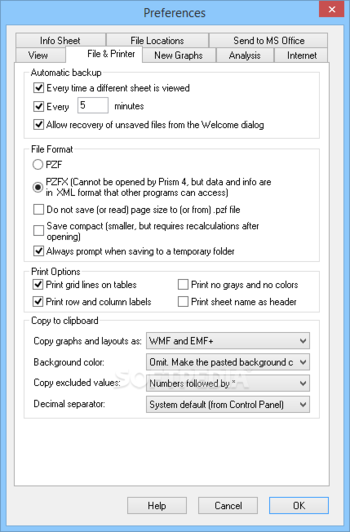 GraphPad Prism screenshot 22