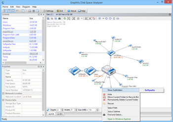 GraphVu Disk Space Analyzer screenshot