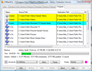 GRBackPro - Professional Backup screenshot 7