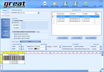 Great Barcode Generator screenshot
