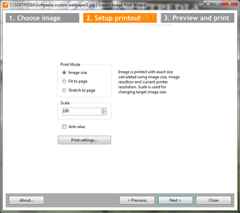 Greatis Image Print Wizard screenshot