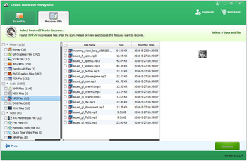 Green Data Recovery Pro screenshot