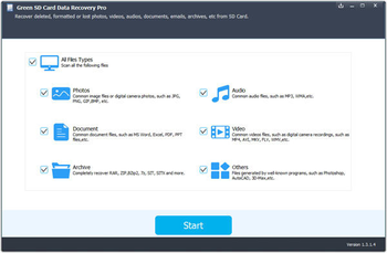 Green SD Card Data Recovery Pro screenshot 2