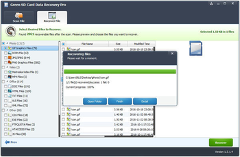 Green SD Card Data Recovery Pro screenshot 3