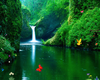 Green Waterfalls screenshot