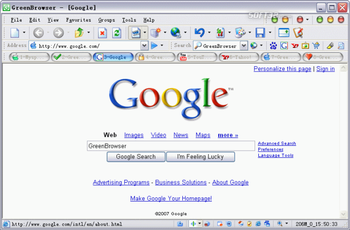 GreenBrowser screenshot
