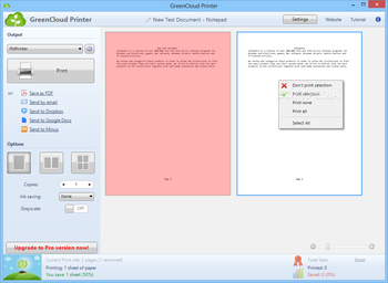 GreenCloud Printer screenshot 2