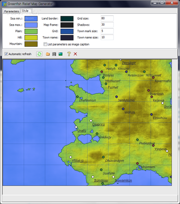 Greenfish Relief Map Generator screenshot 2