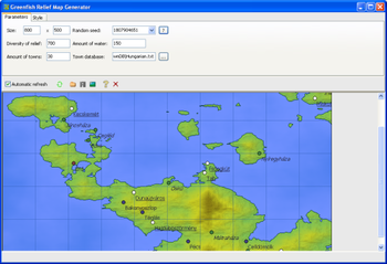 Greenfish Relief Map Generator screenshot