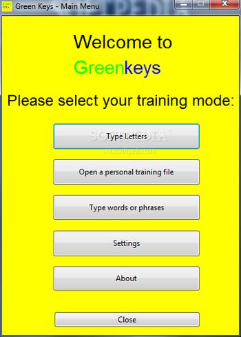 Greenkeys screenshot