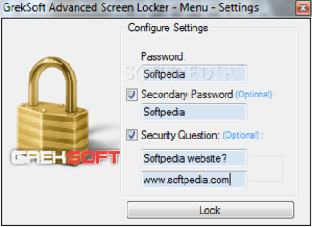 GrekSoft Advanced Screen Locker screenshot