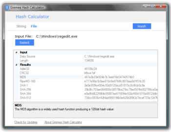 Gremea Hash Calculator screenshot
