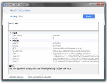 Gremea Hash Calculator screenshot 2