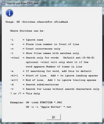 Grep4Win screenshot 2