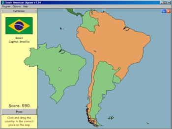 Grey Olltwit's South American Jigsaw screenshot
