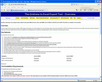 Gridview to Excel Export Tool screenshot 3