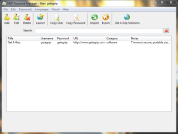 GRIP Password Manager Pro screenshot