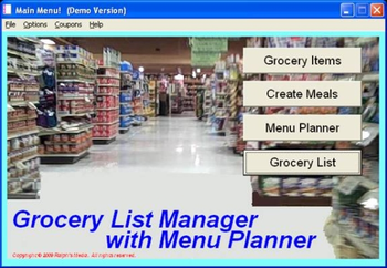 Grocery List Manager screenshot