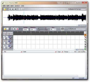 Groove Detective MIDI screenshot