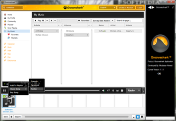 Grooveshark screenshot 2