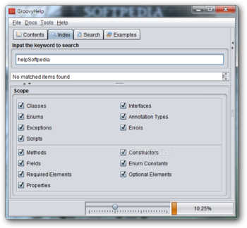 GroovyHelp screenshot 2