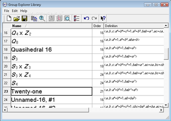 Group Explorer screenshot