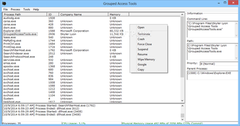 Grouped Access Tools screenshot