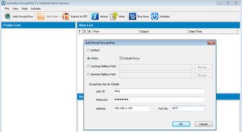 GroupWise to Exchange Server Migration screenshot