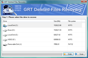 GRT Deleted Files Recovery screenshot