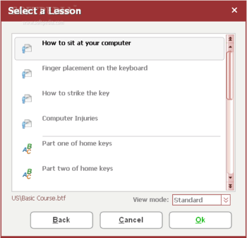 GS Typing Tutor LT screenshot 2