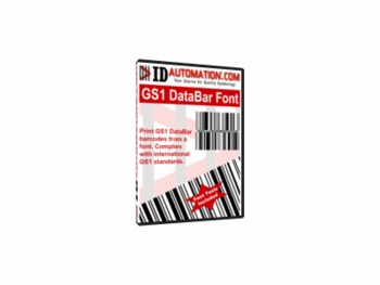 GS1 DataBar Barcode Font Package screenshot