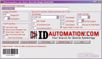 GS1 DataBar Barcode Image Generator screenshot 3