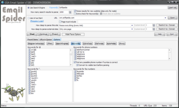 GSA Email Spider screenshot 6