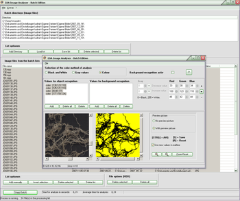 GSA Image Analyser Batch Edition screenshot