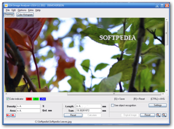 GSA Image Analyser screenshot