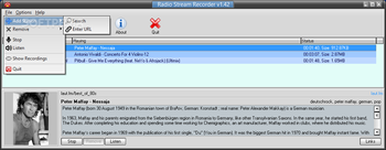 GSA Radio Stream Recorder screenshot 2