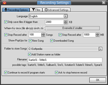 GSA Radio Stream Recorder screenshot 6