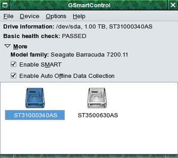 GSmartControl screenshot