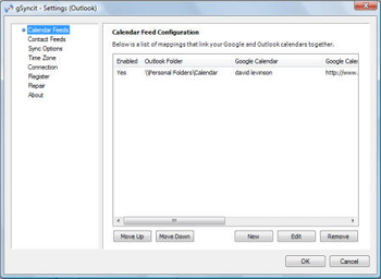 gSyncit for Outlook  screenshot